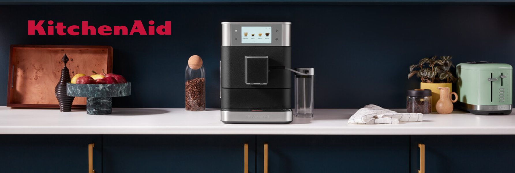 KitchenAid KF8 — fully automatic espresso machine, inox