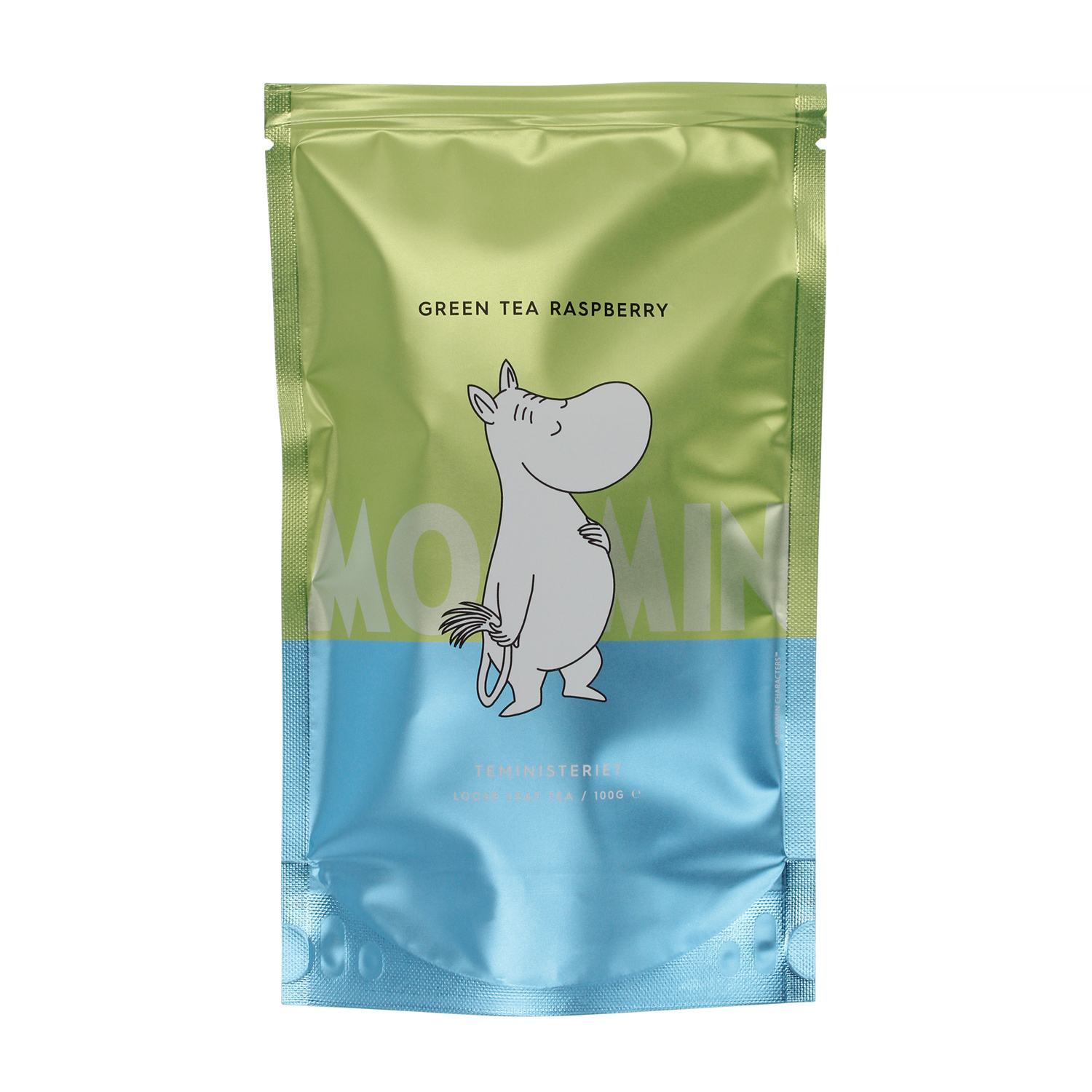 Teministeriet - Moomin Green Tea Raspberry - Loose Tea 100g - Refill