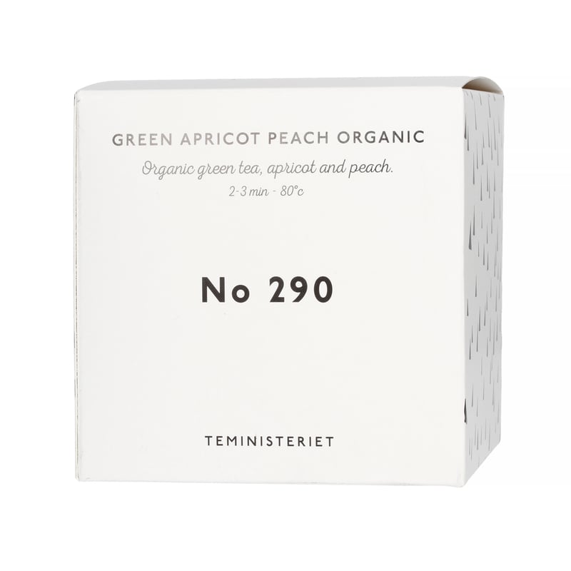 Teministeriet - 290 Green Apricot Peach Organic - Herbata Sypana 100g