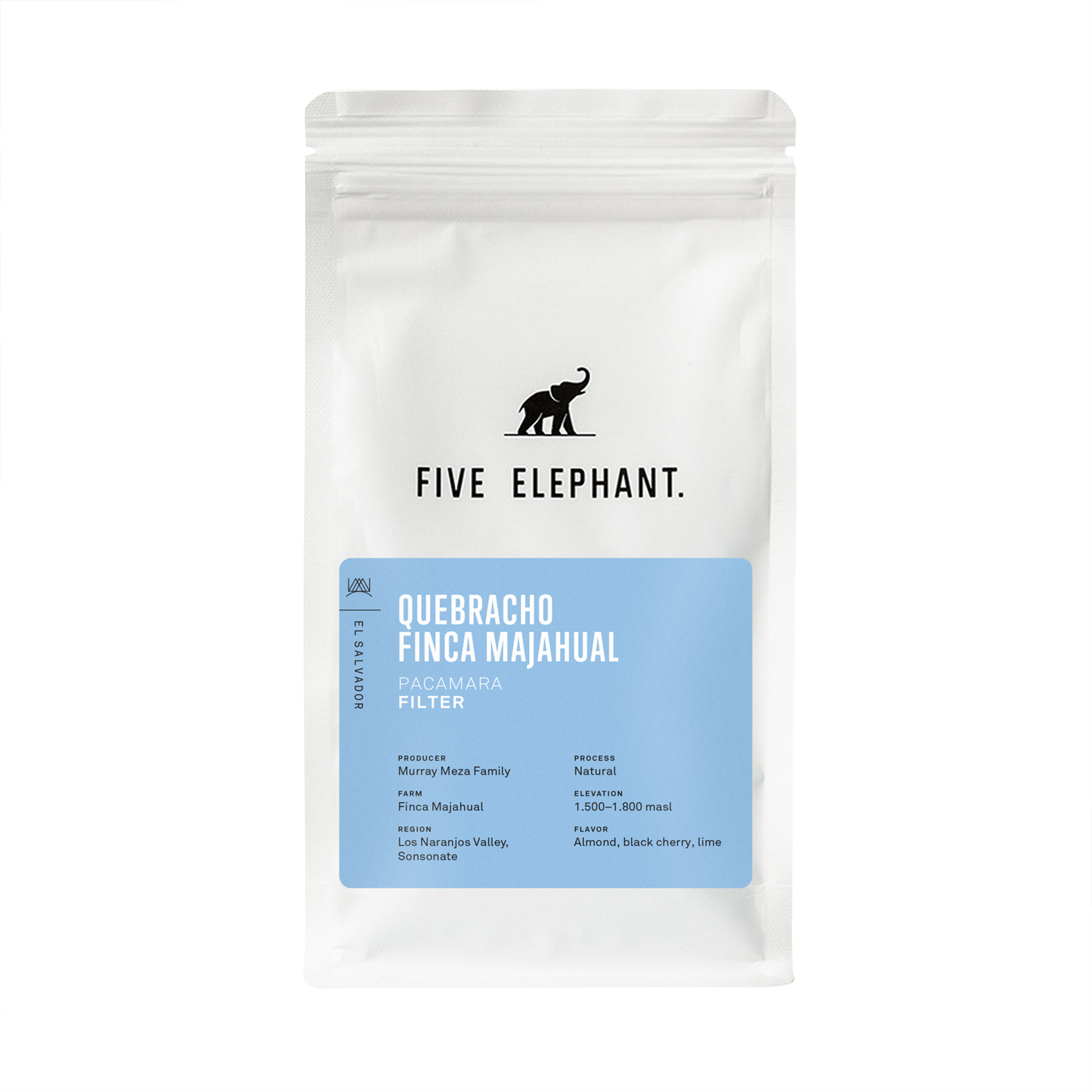 Five Elephant - El Salvador Quebracho Pacamara Natural Filter 250 g