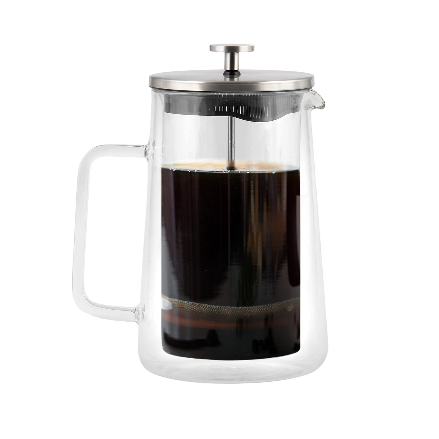 Vialli Design - Diva French Press Silver Matt 1l