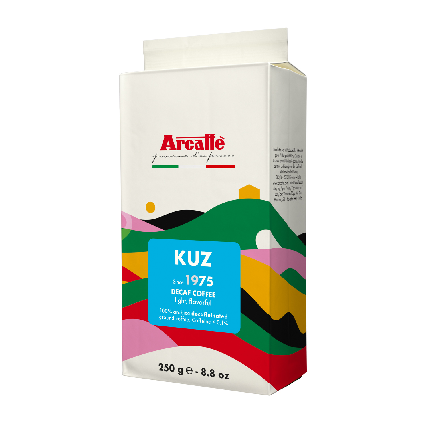 Arcaffe Kuz - Decaff Ground Coffee 250g