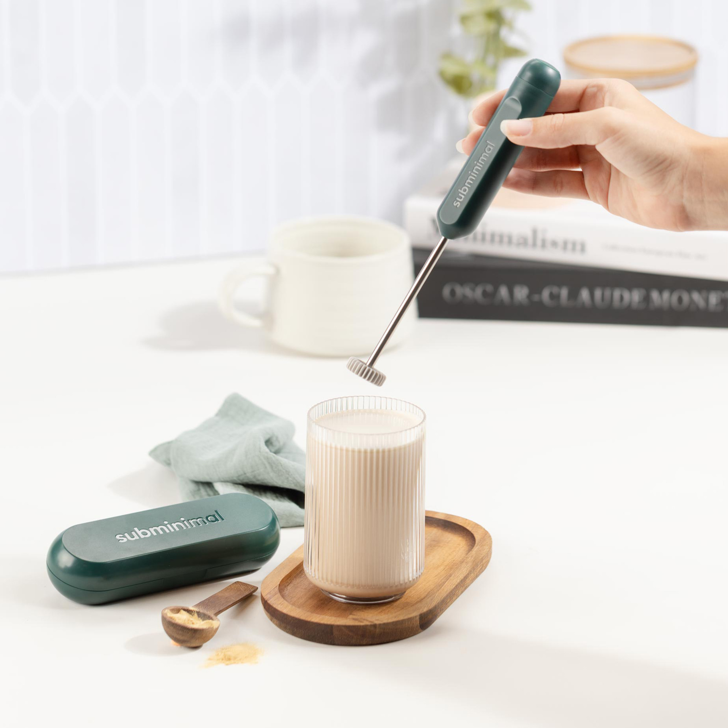 Subminimal - Manual Milk Frother NanoFoamer GO Forest