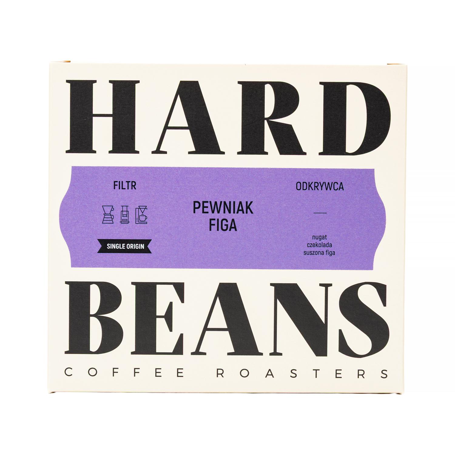 Hard Beans - kawa ziarnista Pewniak Figa Natural Filter 250 g