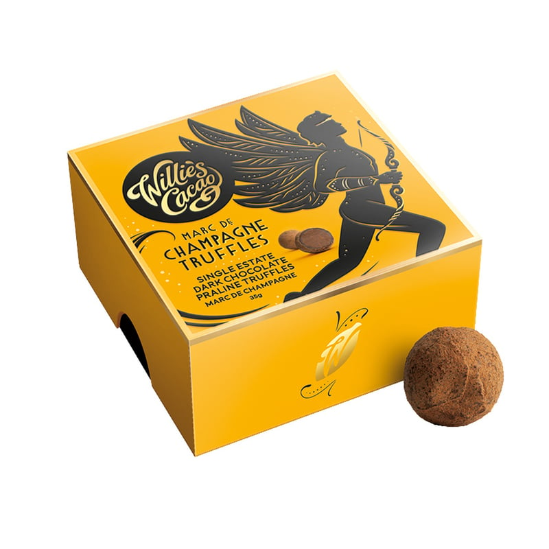 Willie's Cacao - Czekoladki -  Praline Truffles - Marc de Champagne 35g