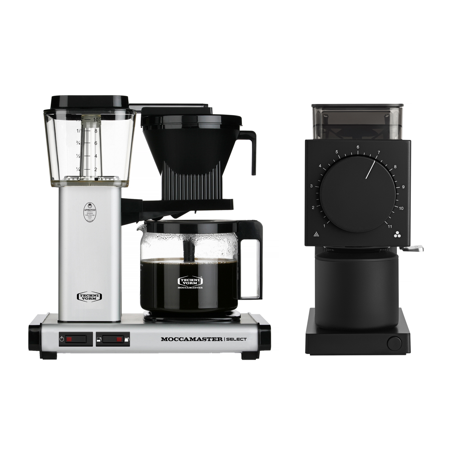 Zestaw Moccamaster KBG 741 Select - Matt Silver  i Fellow Ode 2