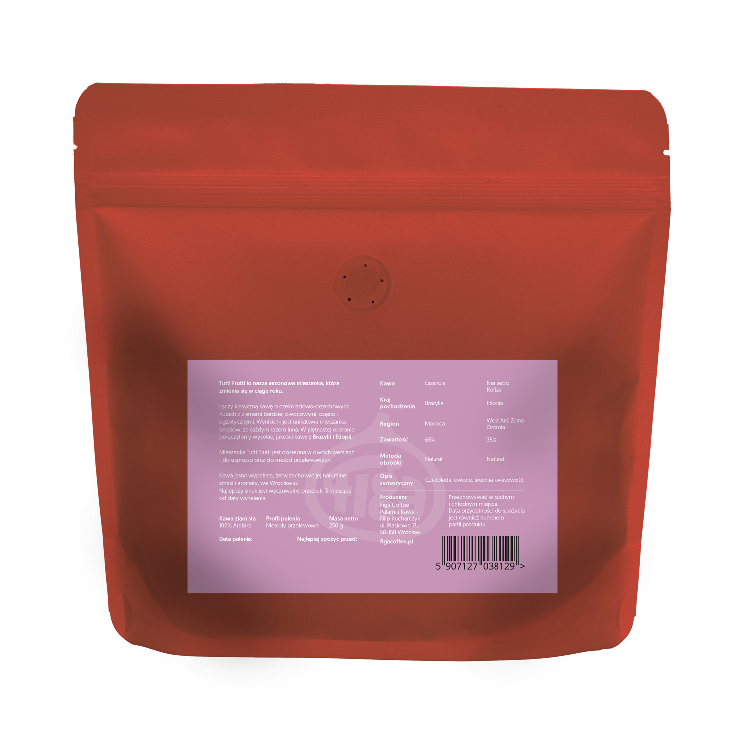 Figa Coffee - kawa ziarnista Tutti Frutti 15 Blend Filter 250 g