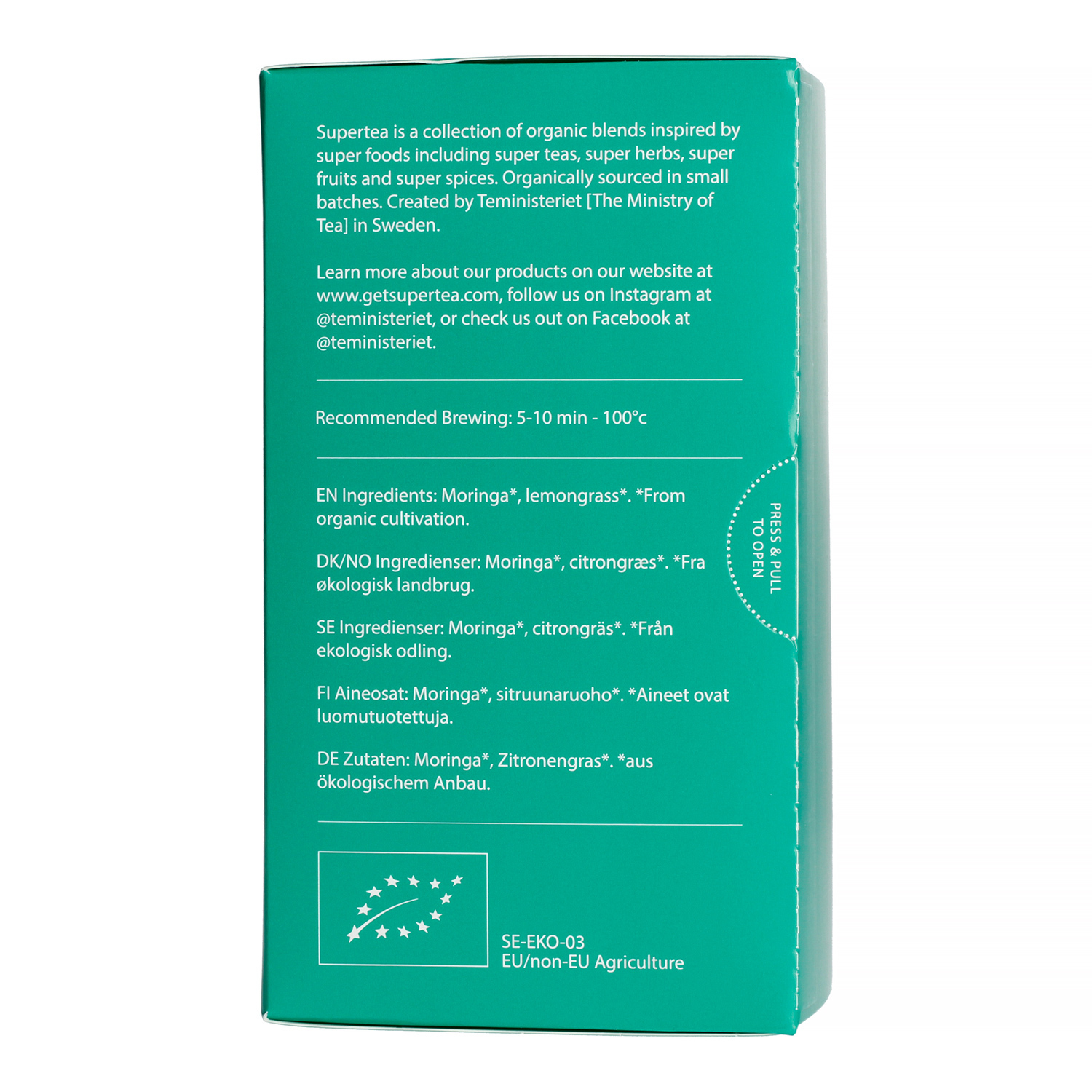 Teministeriet - Supertea Moringa Organic - 20 Tea Bags