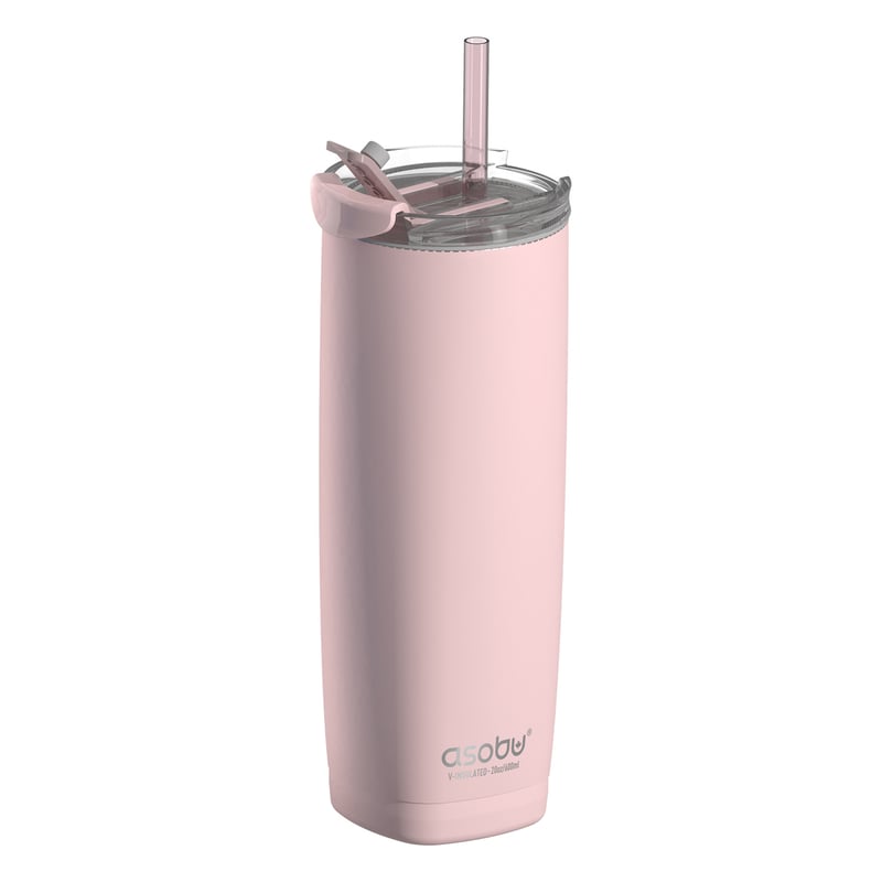 Asobu - Pick Me Up Pink - 600 ml Travel Mug with Straw