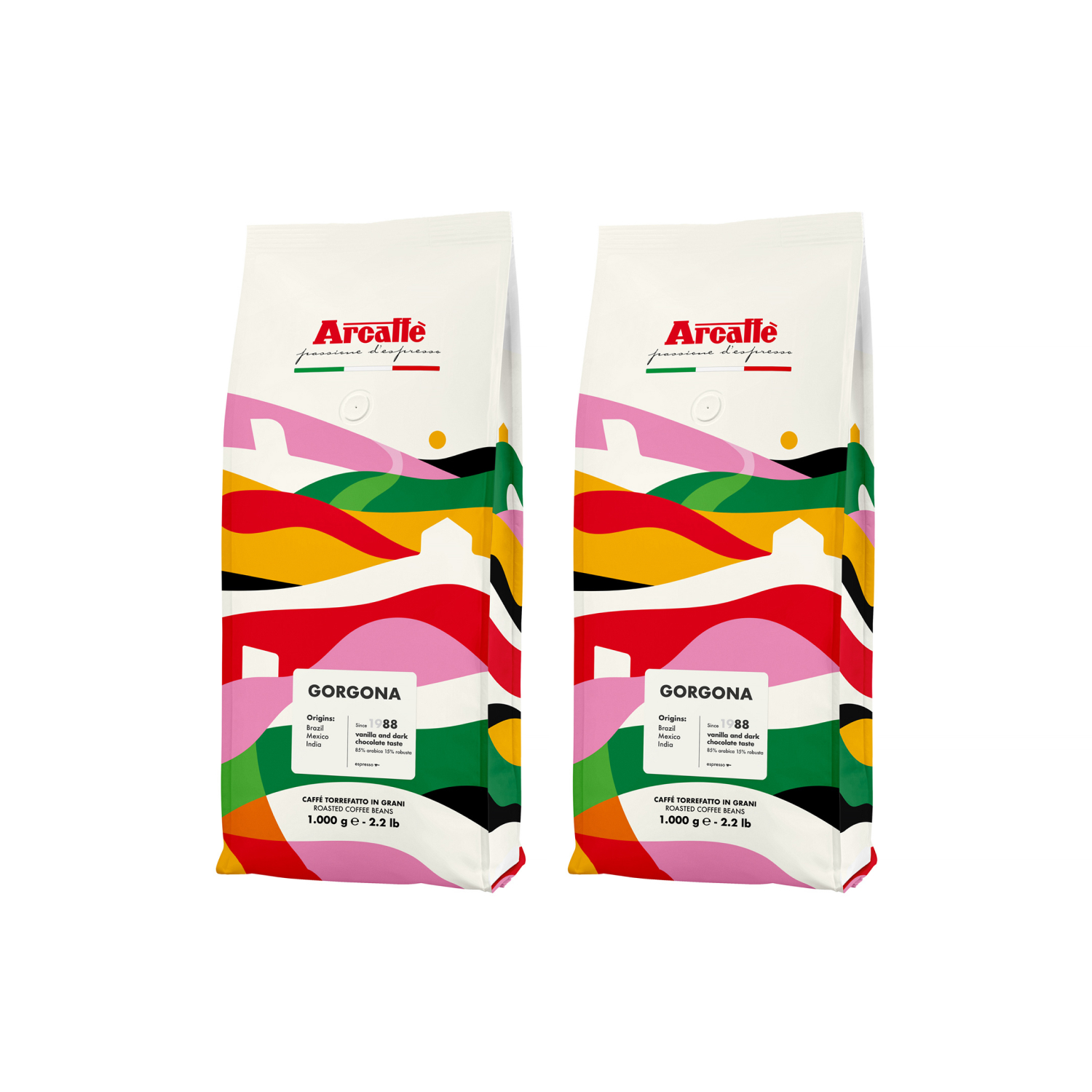 Zestaw kawa Arcaffe Gorgona 2x1kg