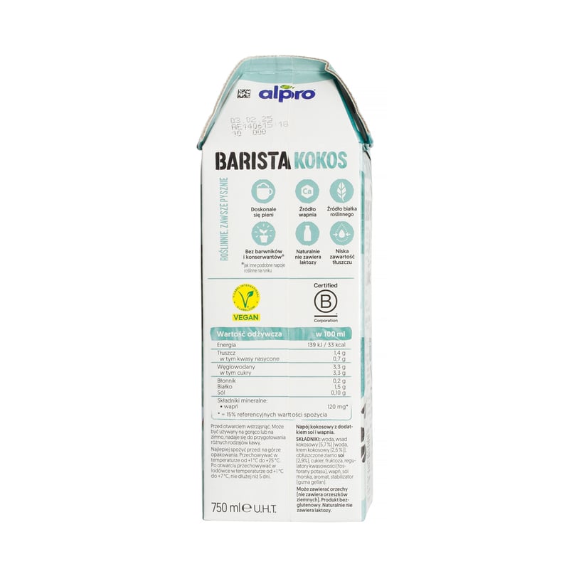 Alpro - Barista Coconut-Soy Drink 750ml