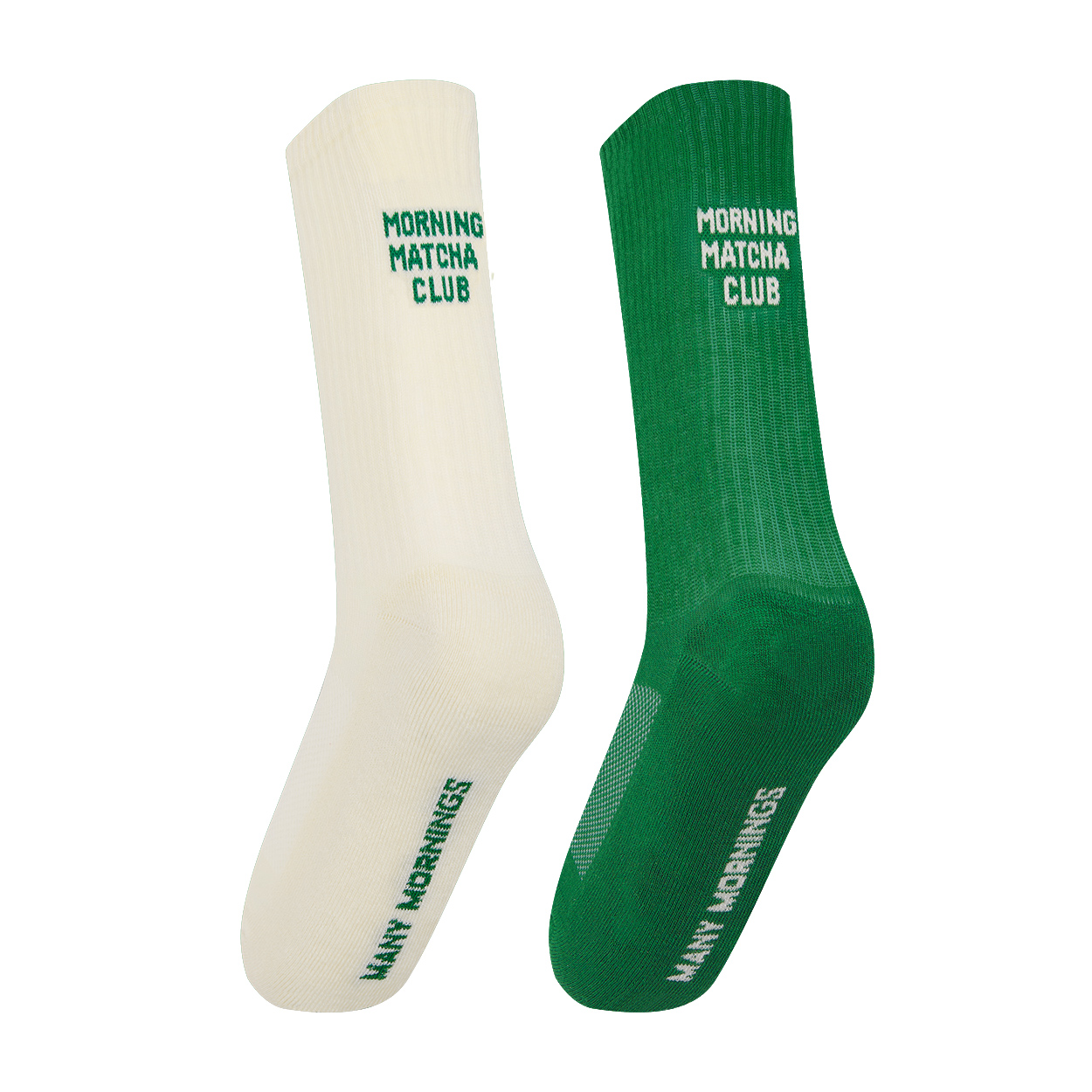 Many Mornings - Matcha Club Socks 39-42