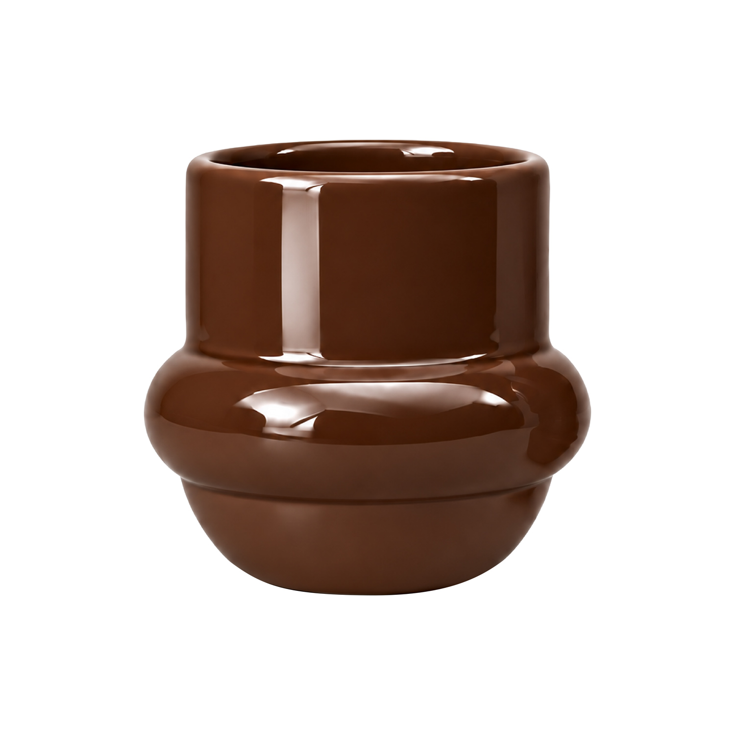 NOT.BAD - kubek ceramiczny BAD IDEA wypukły brązowy 350 ml