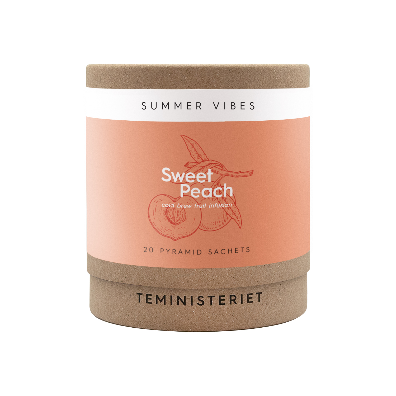 Teministeriet - herbata owocowa Summer Vibes Sweet Peach - 20 saszetek