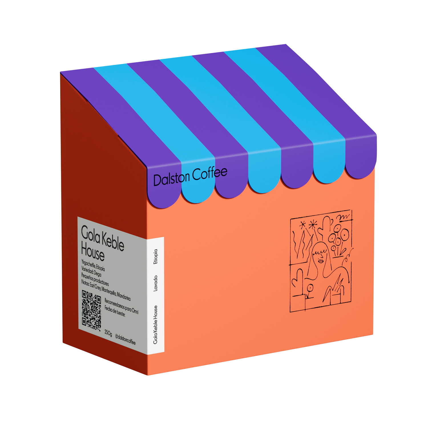 Dalston Coffee - kawa ziarnista Etiopia Gola Keble Washed Omniroast 250 g