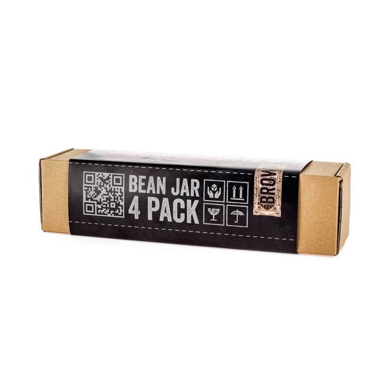 Comandante - Bean Jar - Brown Glass - 4 Pack