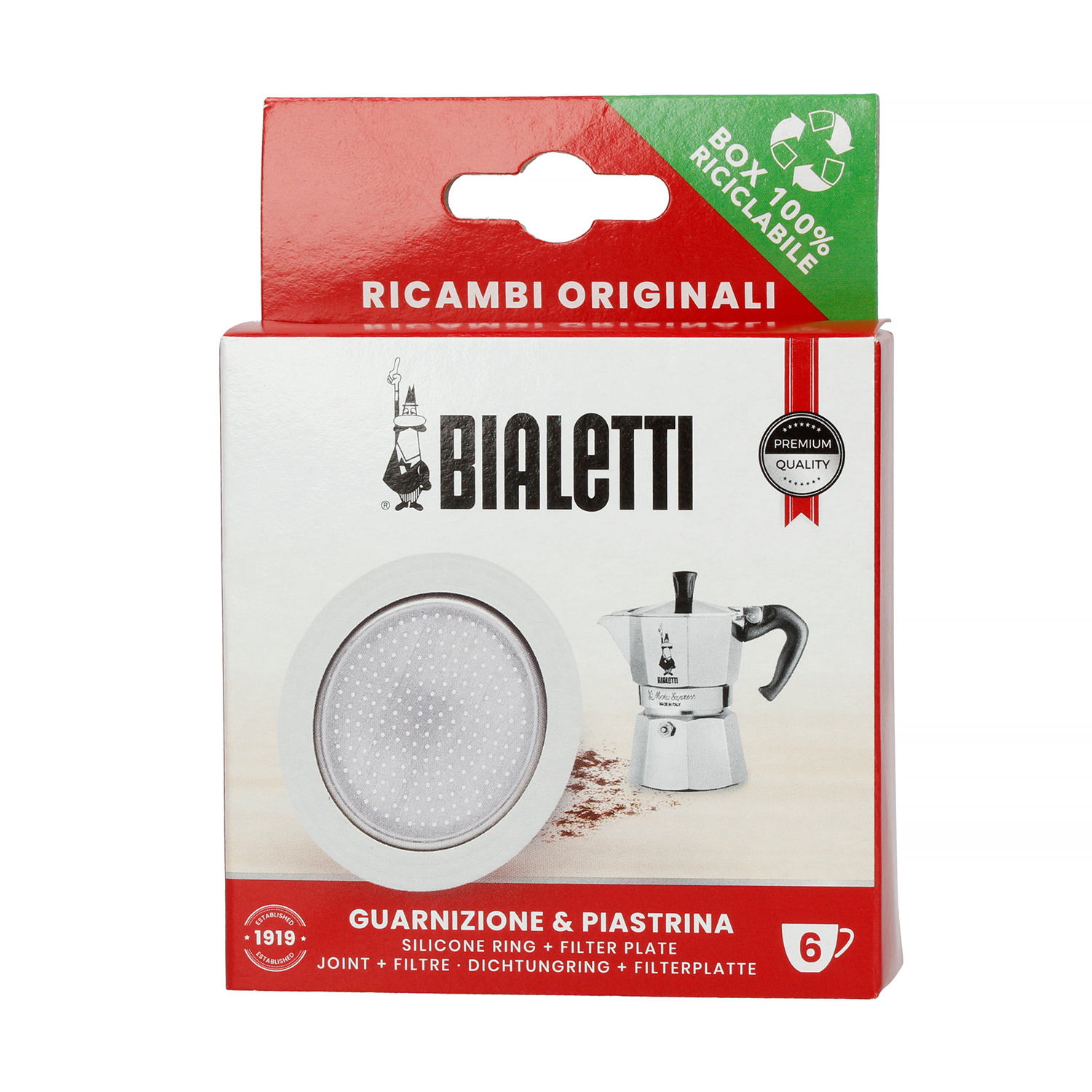 Bialetti - Seal + Sieve for Bialetti 6tz and Moka Induction