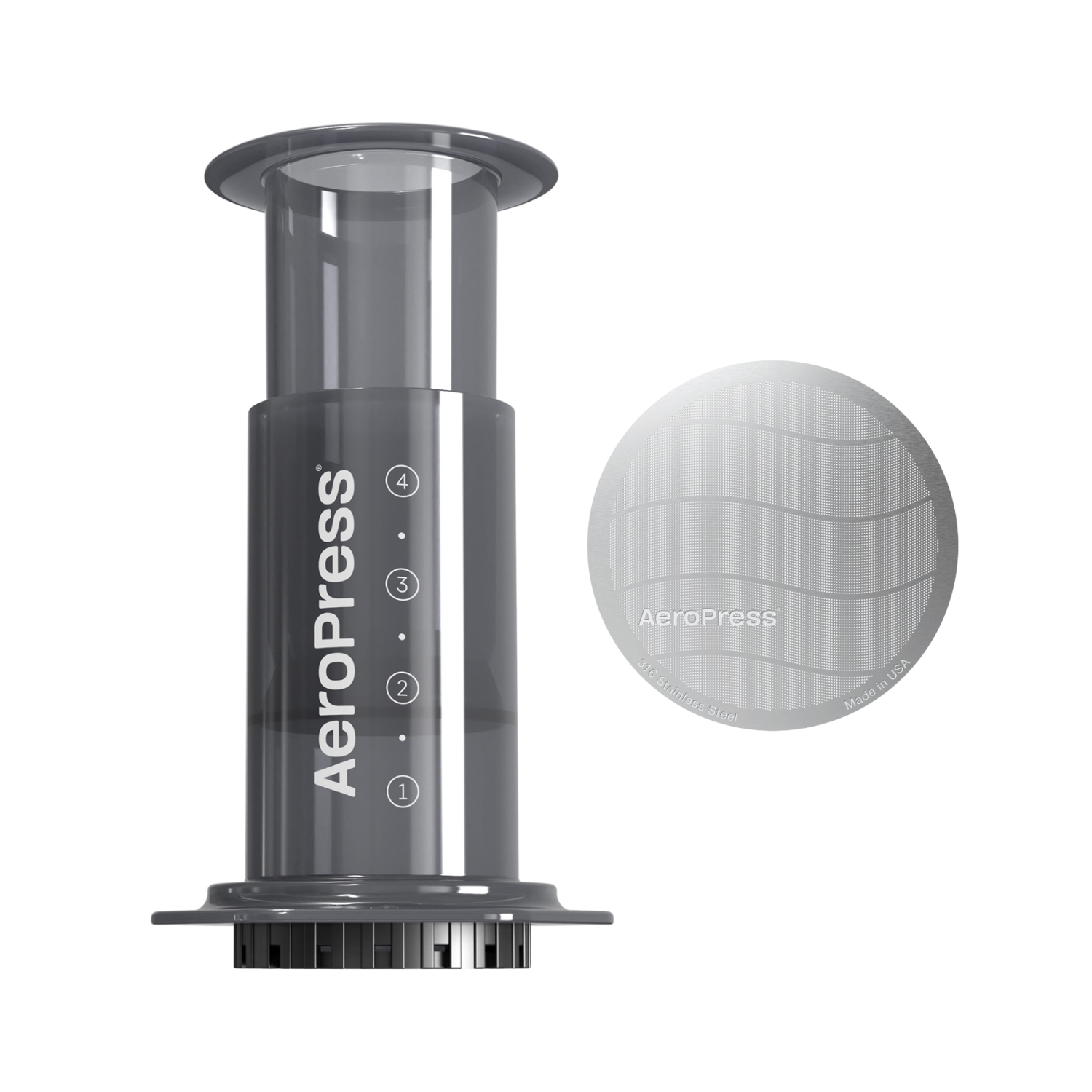 Zestaw AeroPress Original - Zaparzacz do kawy + filtr stalowy