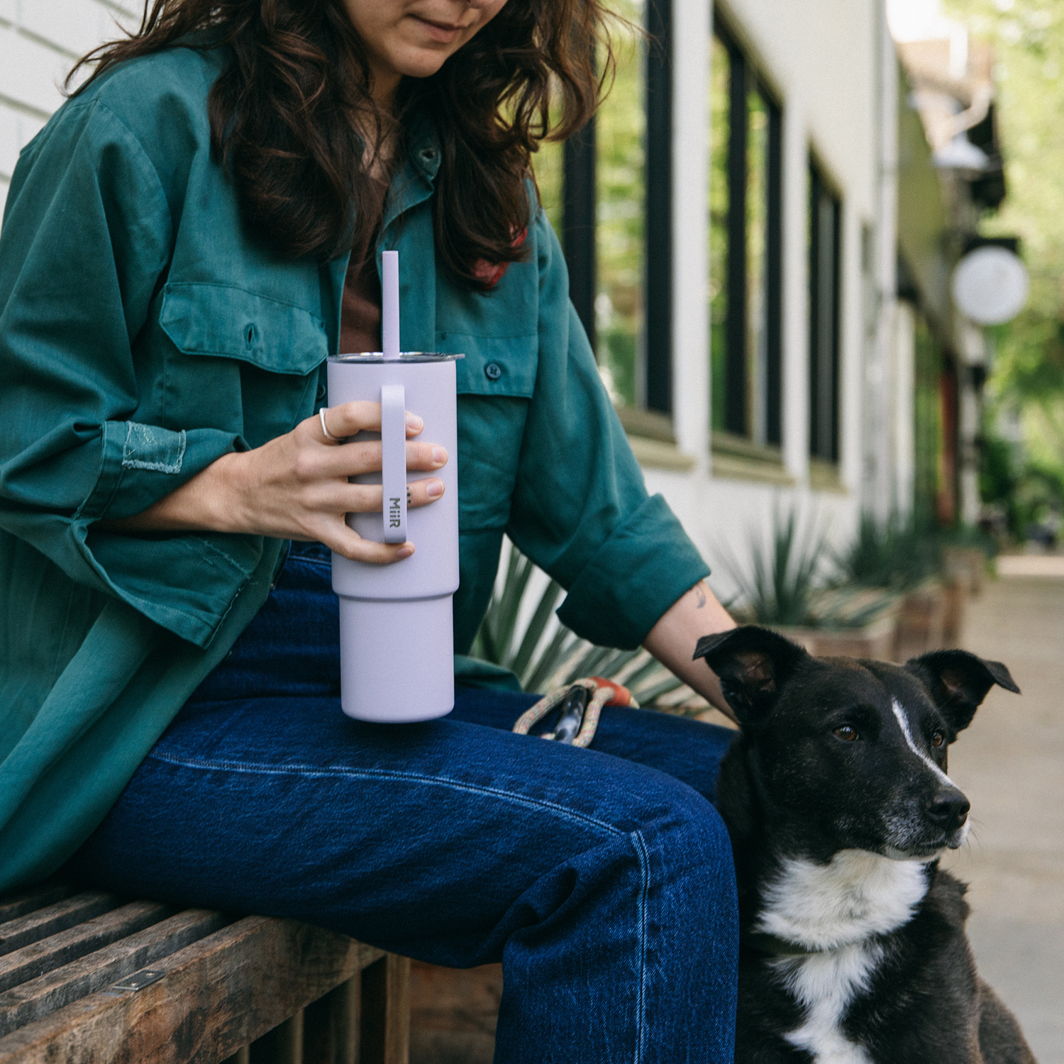 Miir All Day Straw cup - kubek termiczny ze słomką lawendowy   32oz/ 0,95l