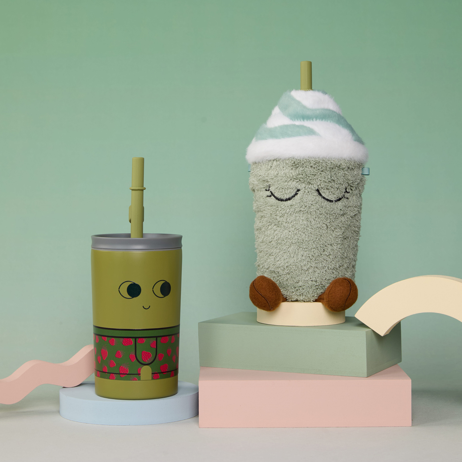 Asobu - Fuzzie Mimi - Kubek termiczny z pokrowcem pluszowym 360ml