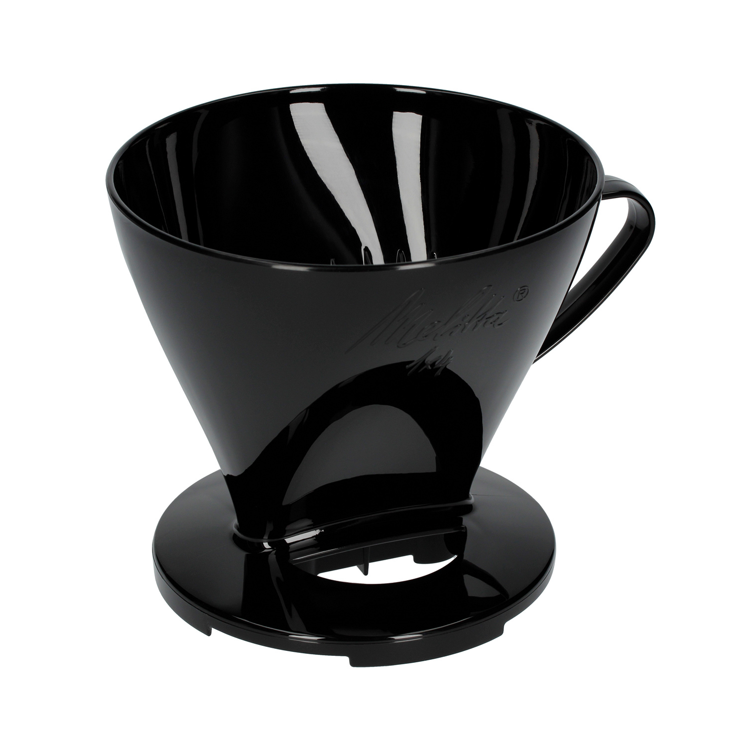 Melitta - Plastikowy dripper do kawy 1x4 Czarny