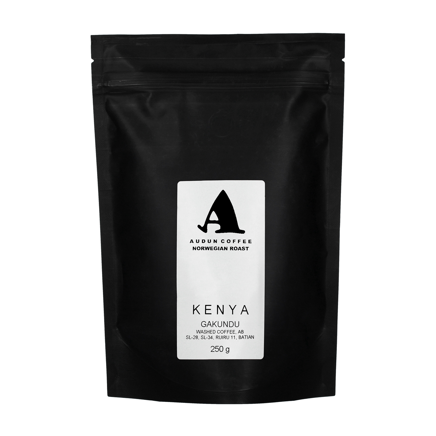 Audun Coffee - kawa ziarnista Kenia Gakundu AB Washed Filter 250 g