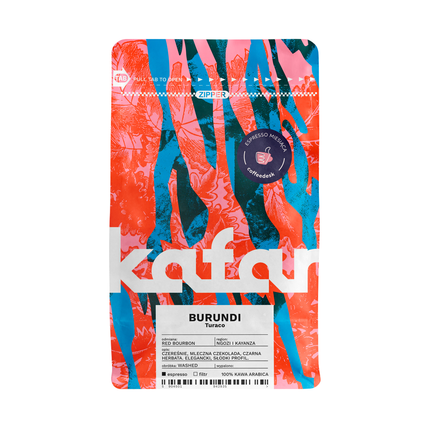 ESPRESSO OF THE MONTH: Kafar - Burundi Turaco Washed Espresso 250 g