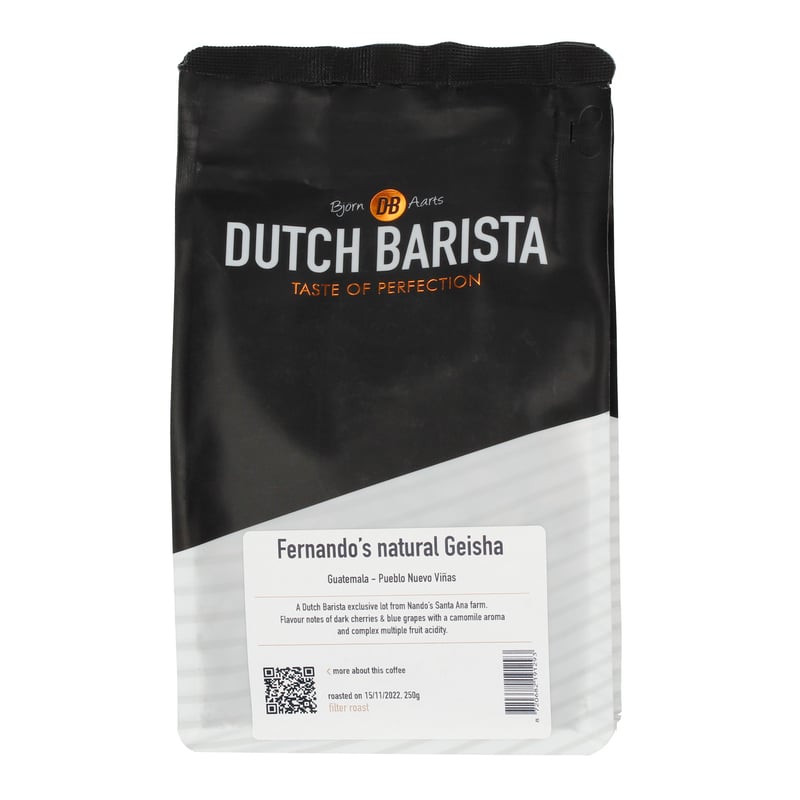 Dutch Barista - Gwatemala Fernando's Natural Geisha Filter 250g
