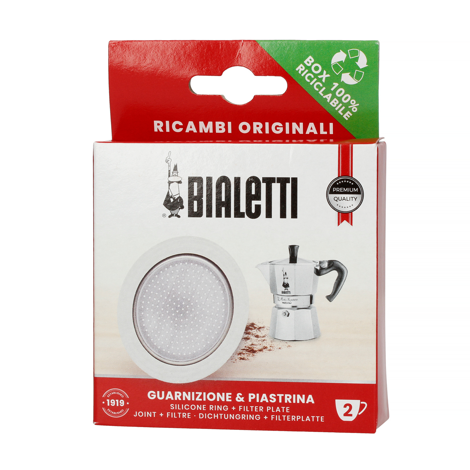 Bialetti - Seal + Sieve for Bialetti Moka Induction 2tz