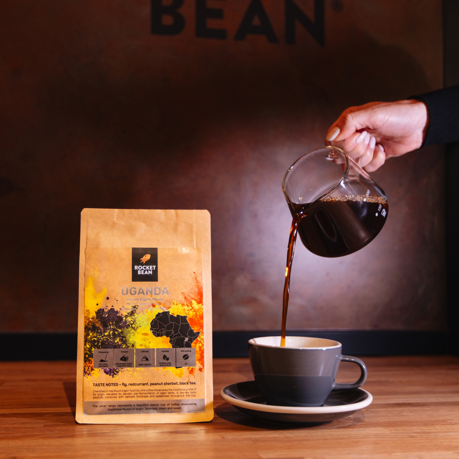 Rocket Bean - kawa ziarnista Uganda Namisuni Natural Aerobic Filter 200 g