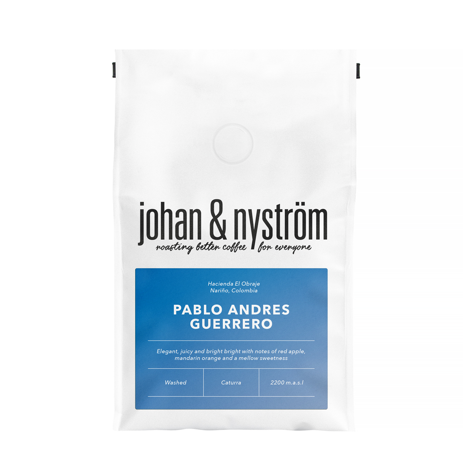 Johan & Nystrom - kawa ziarnista Kolumbia Pablo Guerrero Washed Filter 250 g