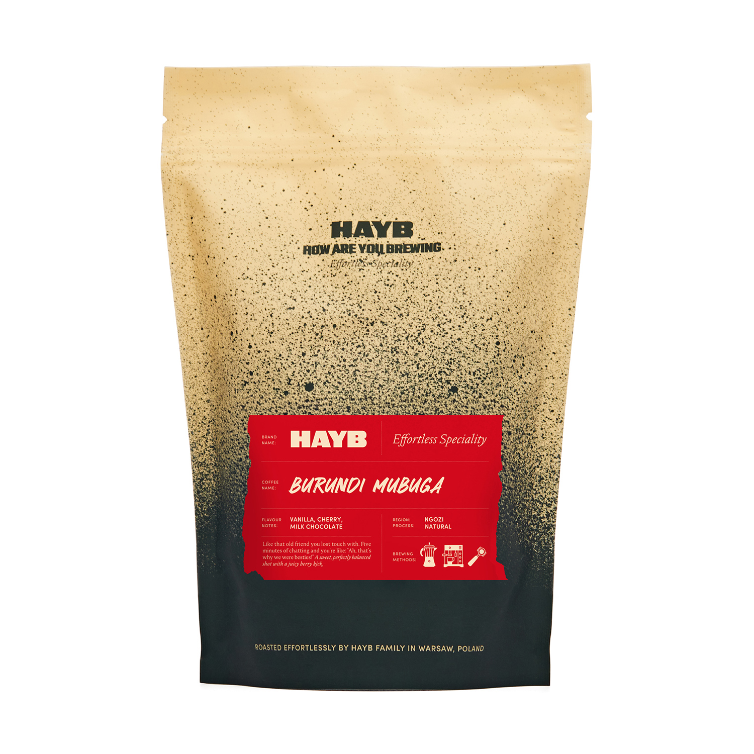 HAYB - Burundi Mubuga Natural Espresso 250 g
