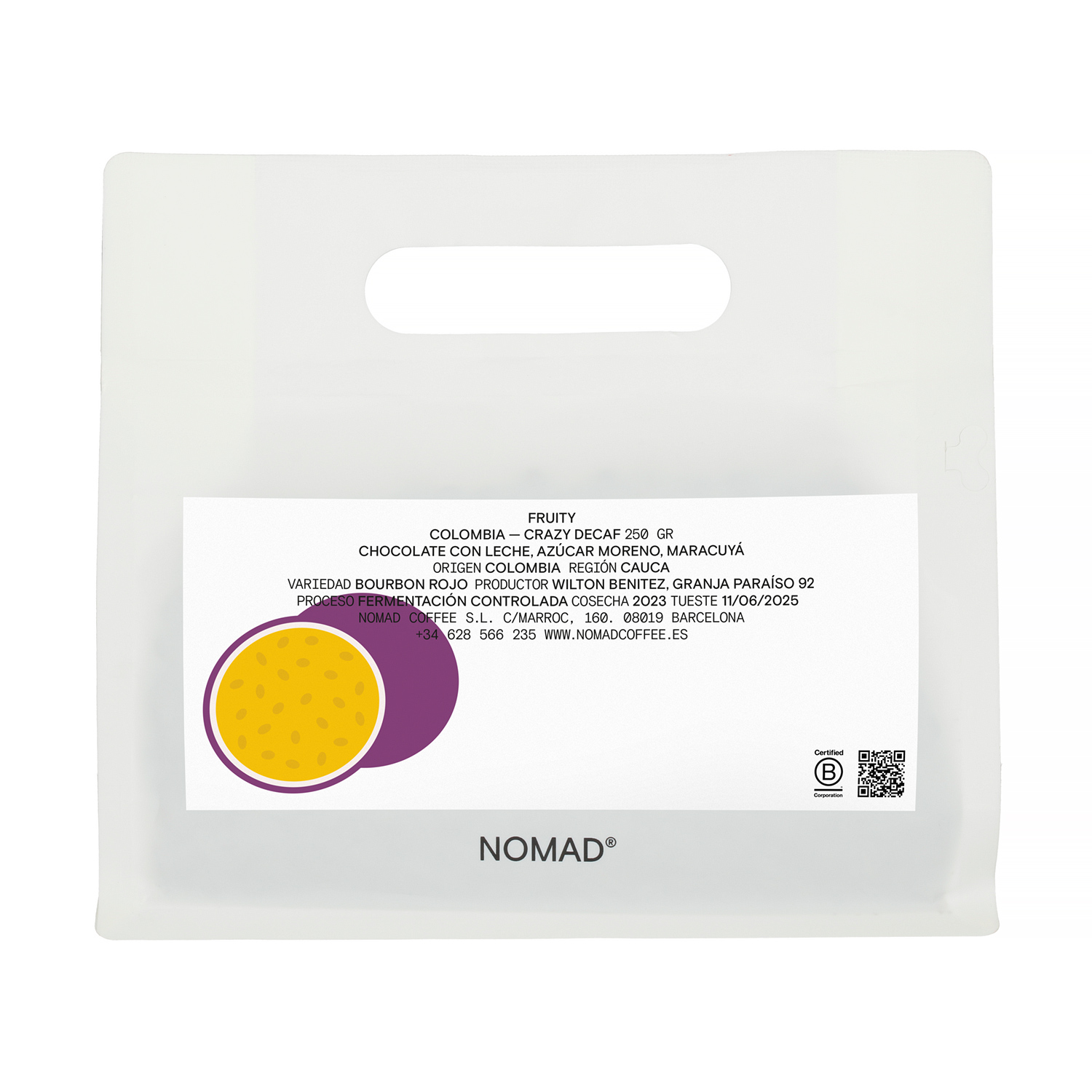 Nomad Coffee - Colombia Crazy Decaf Filter 250 g