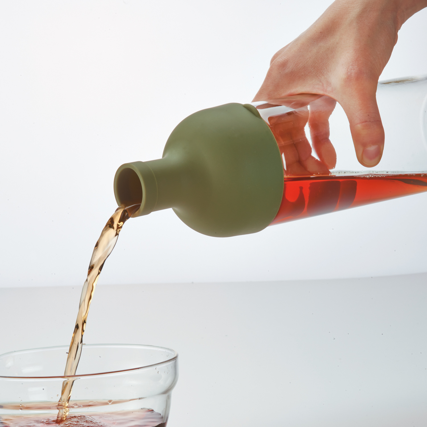 Hario butelka z filtrem Cold Brew Tea - oliwkowa zieleń 750 ml