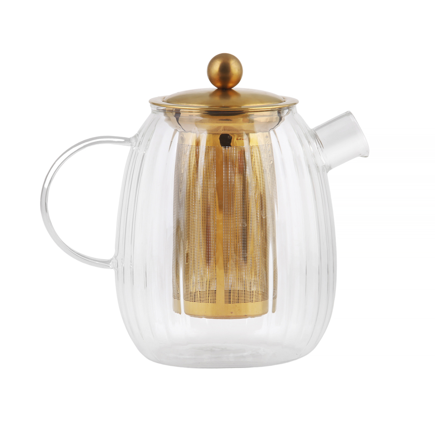 Vialli Design - Tulip Brewing Jug with Filter Gold Matt 1l