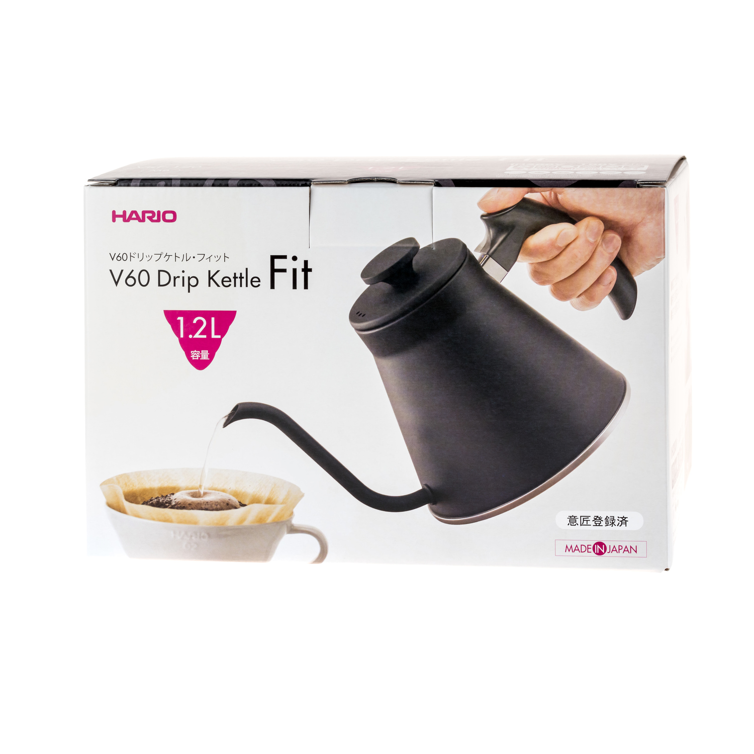 Hario Fit V60 Drip Kettle Black - 1,2l