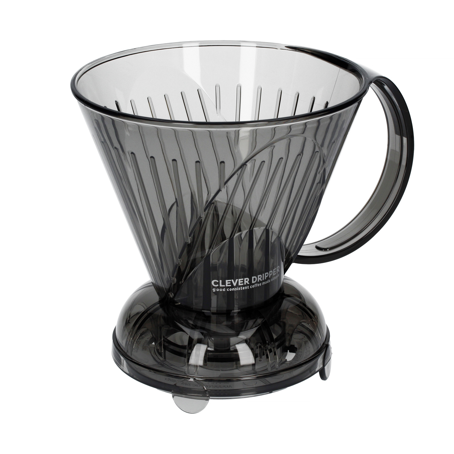 Clever Dripper - Zaparzacz do kawy L 500ml przezroczysty szary