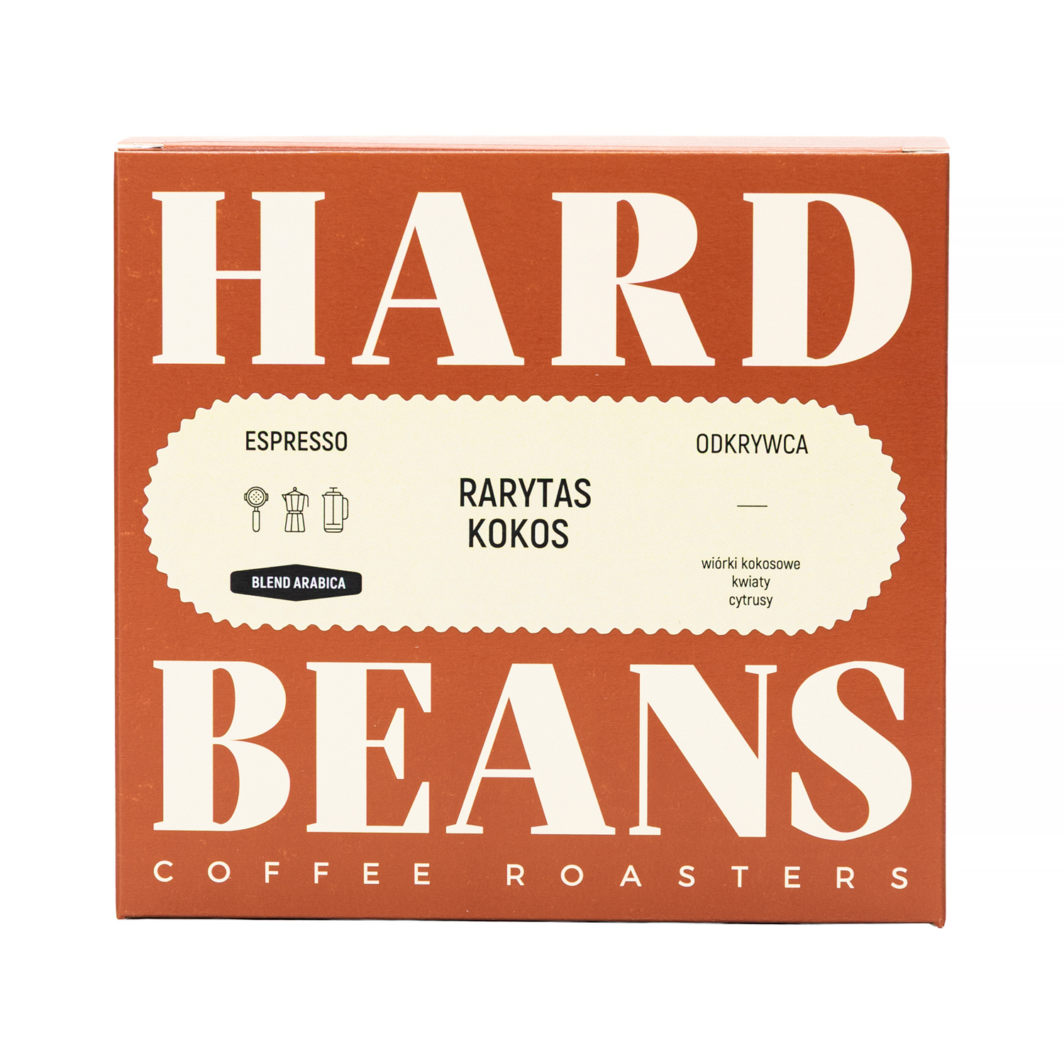 Hard Beans - kawa ziarnista RARYTAS KOKOS Espresso 250 g