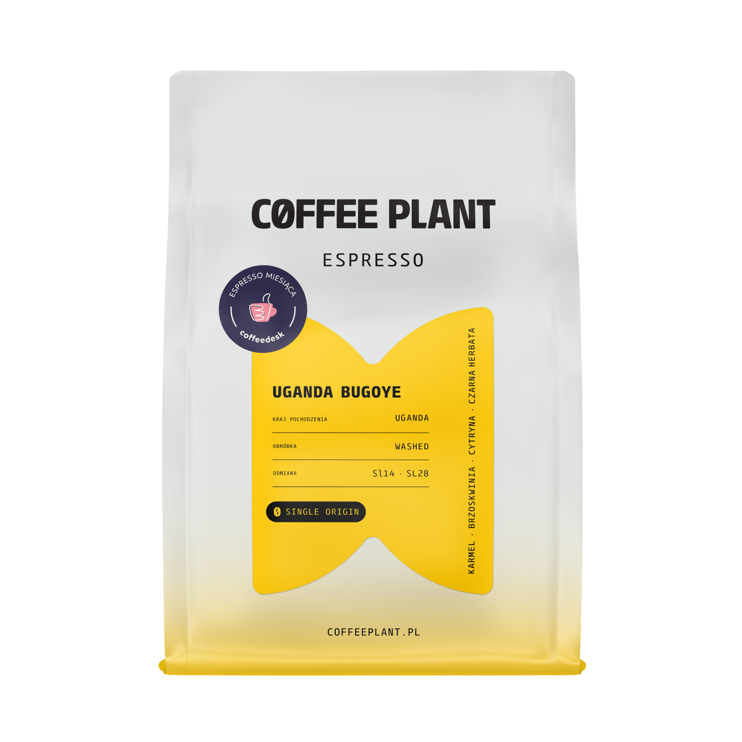 ESPRESSO MIESIĄCA: COFFEE PLANT - kawa ziarnista Uganda Bugoye Fully Washed Espresso 250 g