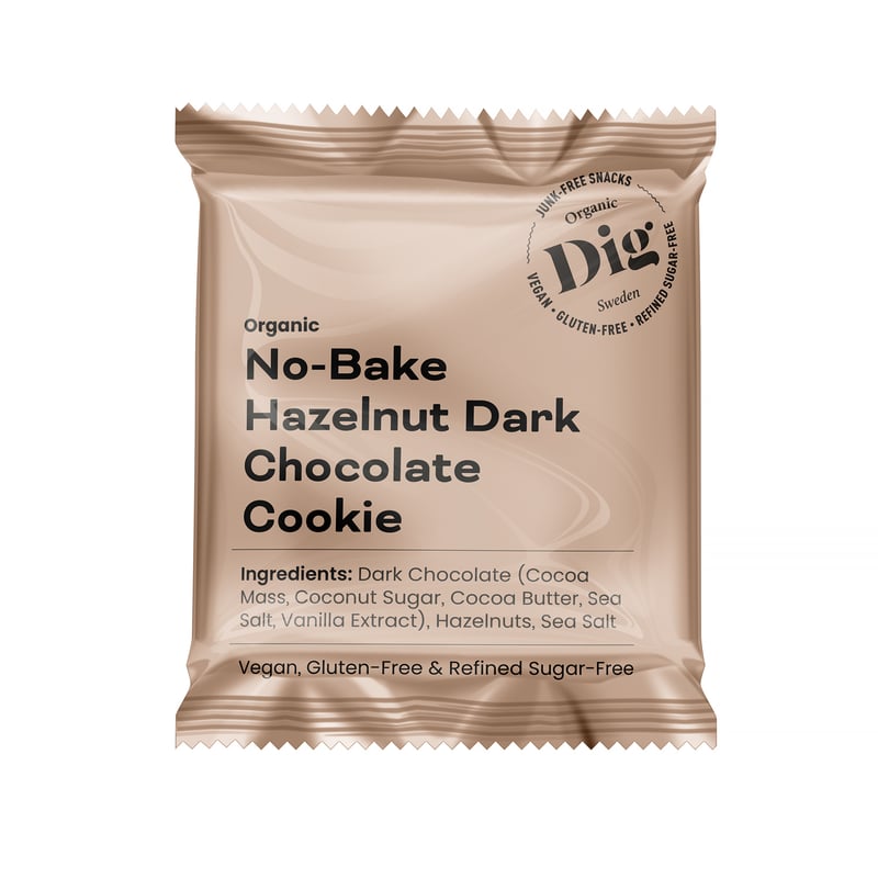 Dig - Ciastko No-Bake Hazelnut Dark Chocolate Cookie 30g