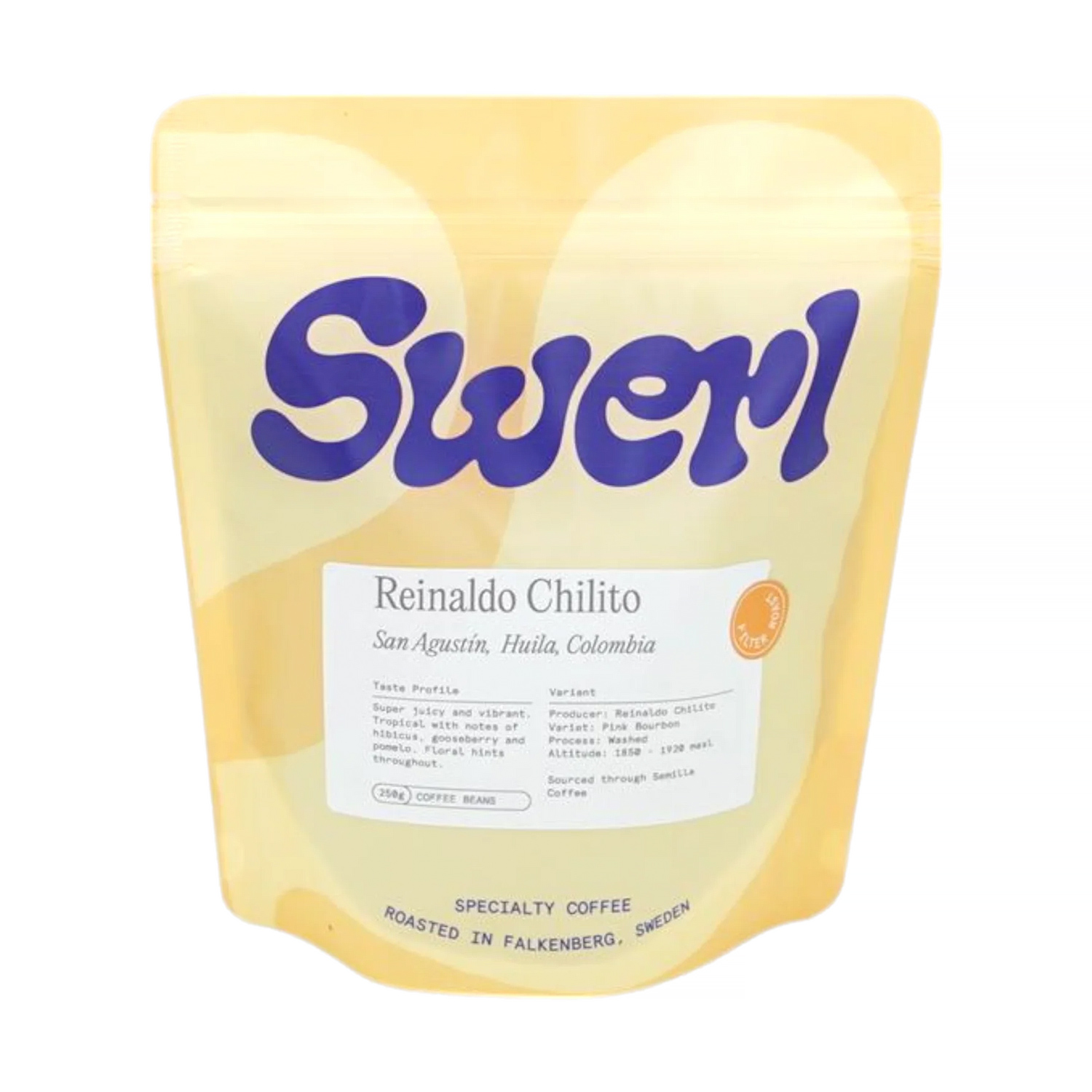 Swerl Coffee - Colombia Reinaldo Chilito Washed Filter 250 g