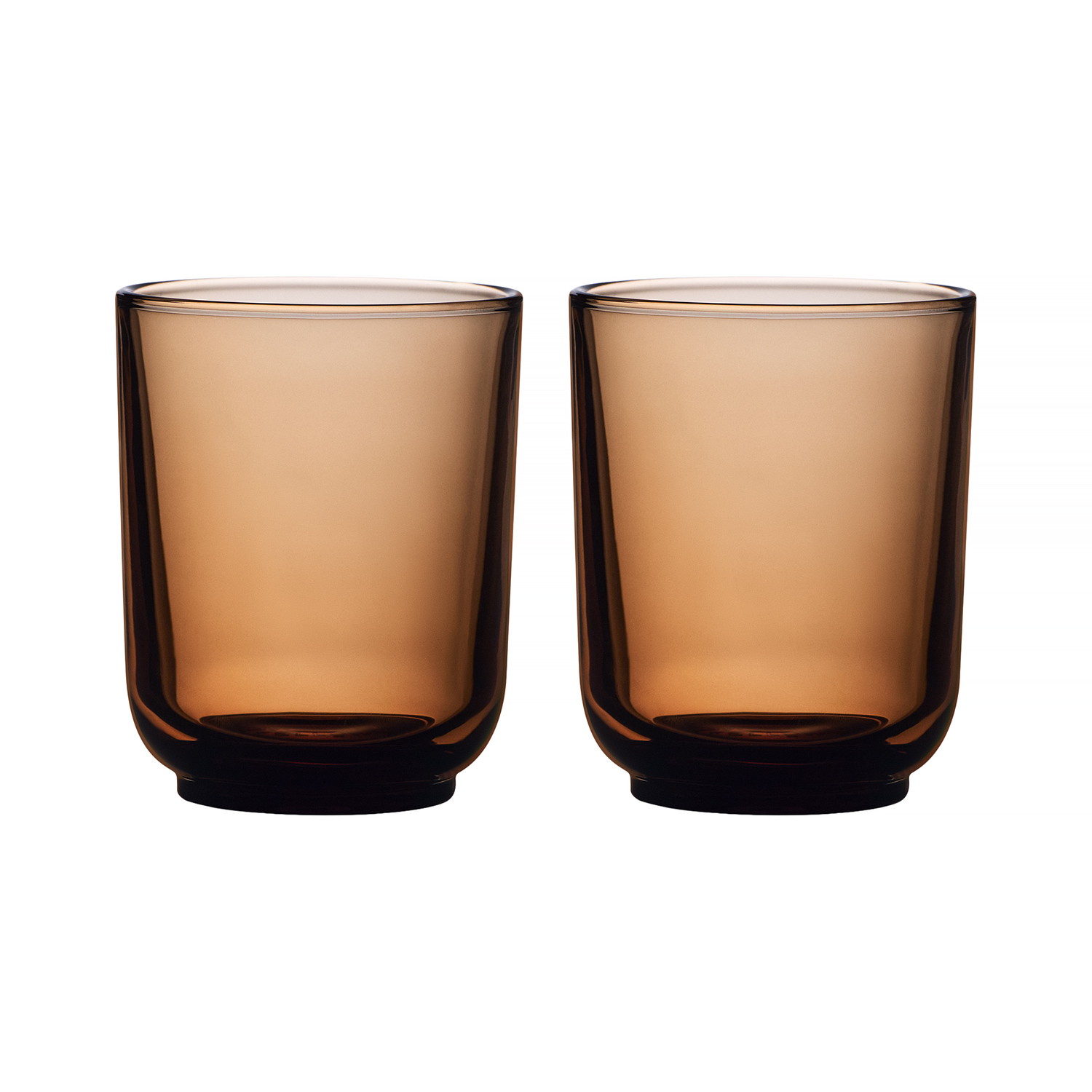 Fellow - zestaw dwóch szklanek Pirch Latte 320 ml - Bursztynowy