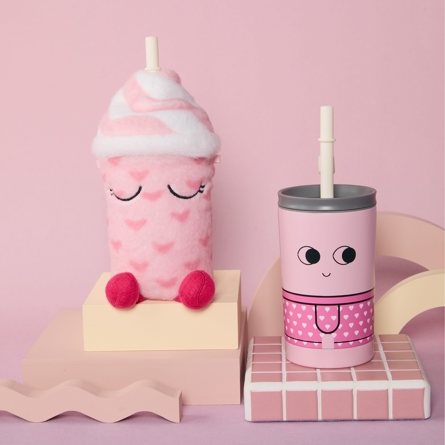 Asobu - Fuzzie Lulu- Kubek termiczny z pokrowcem pluszowym 360ml