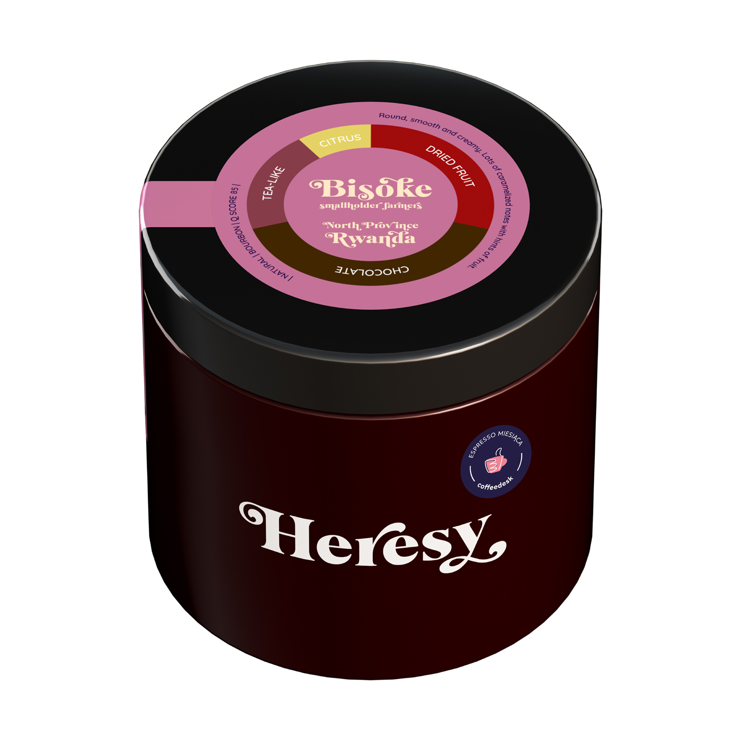ESPRESSO MIESIĄCA: Heresy - kawa ziarnista Rwanda Bisoke Espresso 252 g