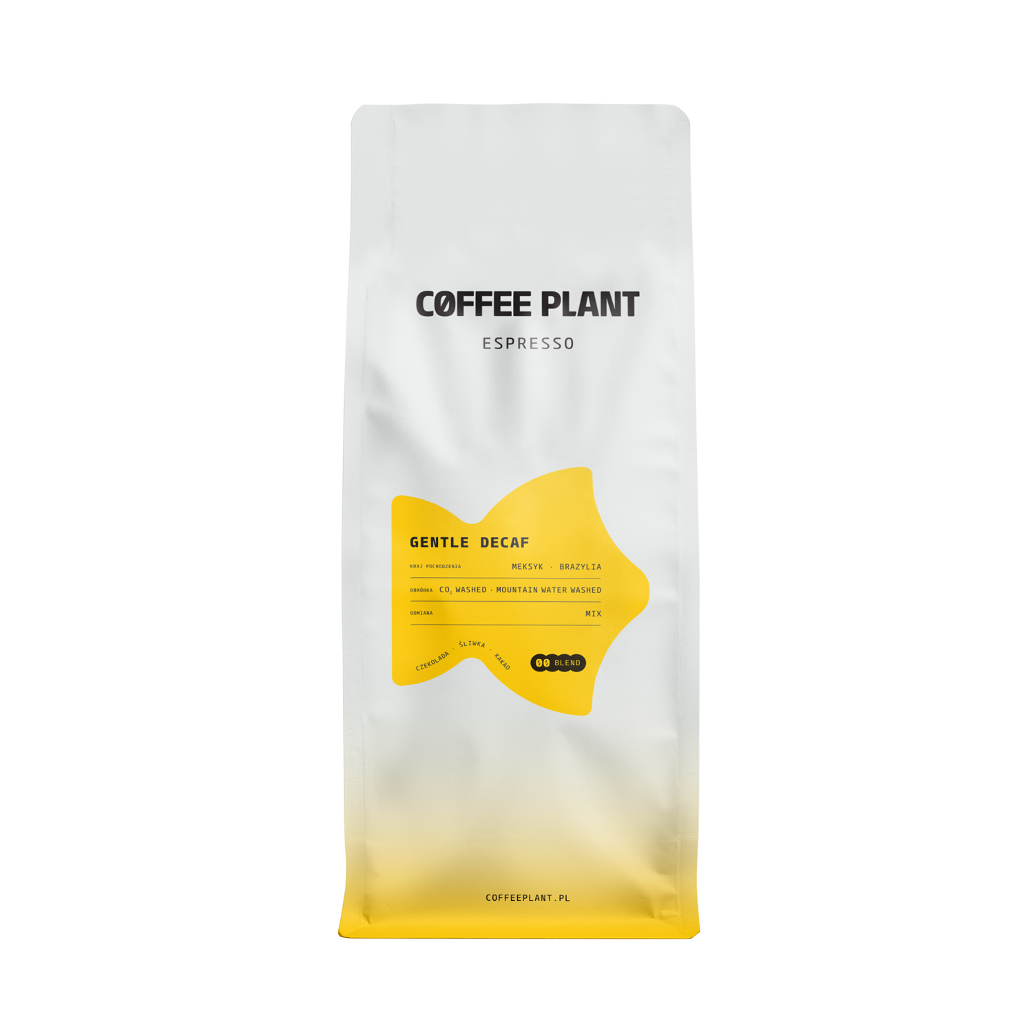 COFFEE PLANT - kawa ziarnista bezkofeinowa Gentle Decaf Espresso 1 kg