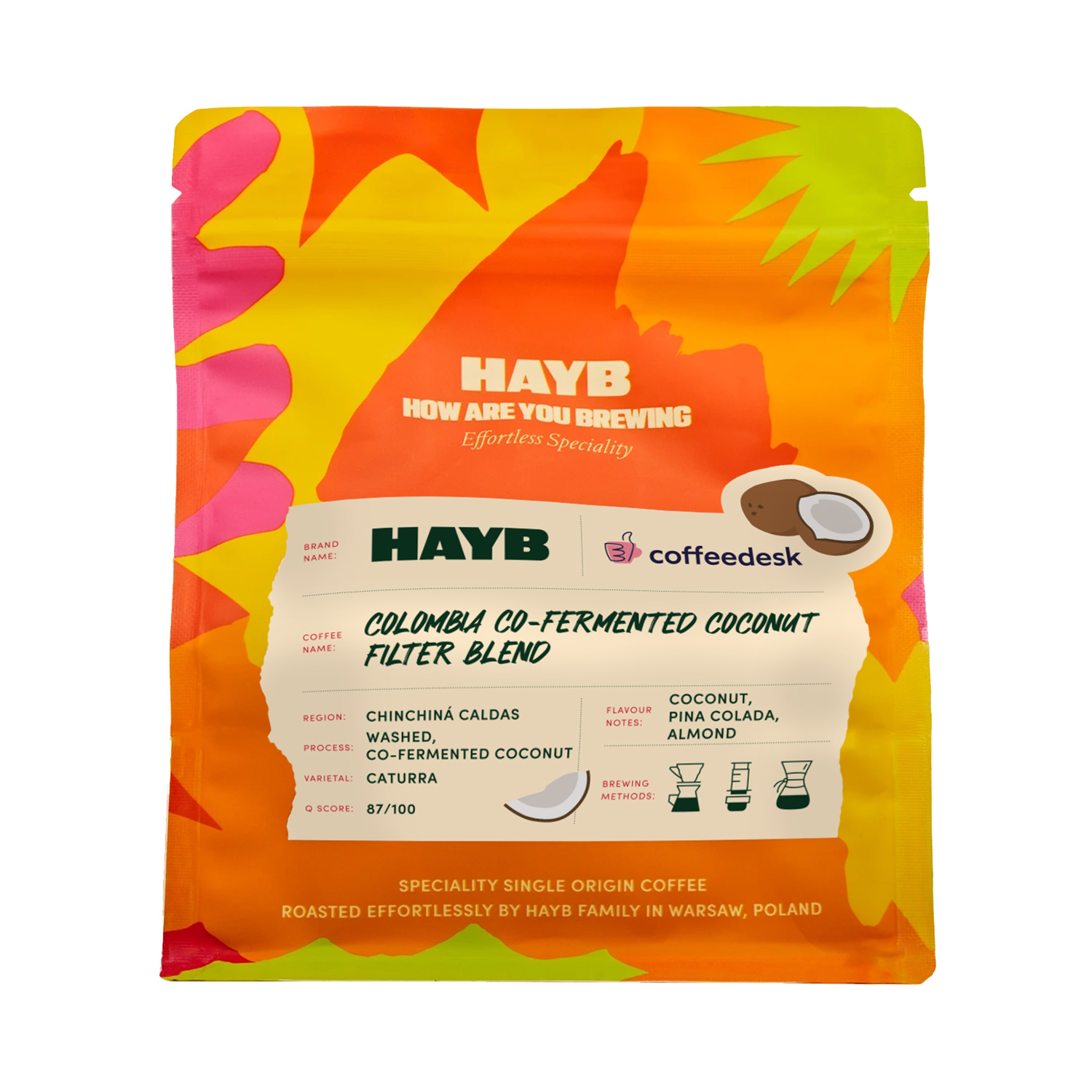 HAYB - Colombia Co-Fermented Coconut Blend Filter 250 g