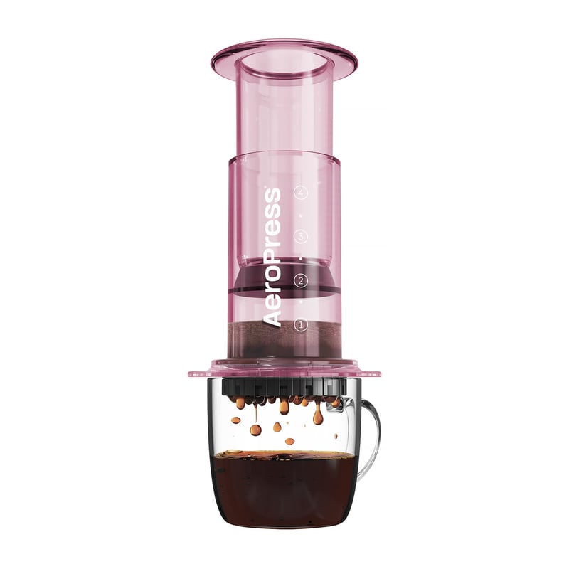 AeroPress Clear Pink - Zaparzacz do kawy różowy