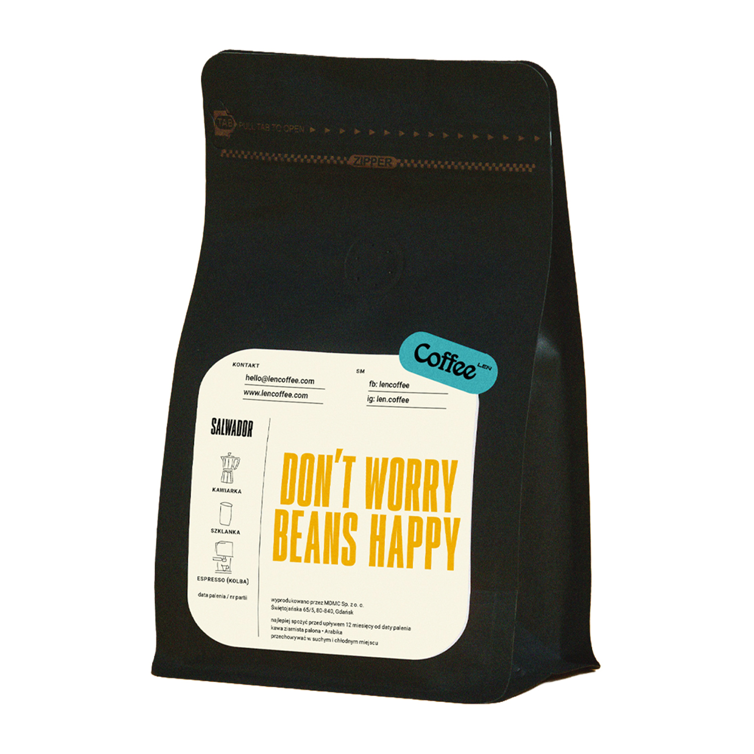 Leń Coffee - kawa ziarnista Salwador Finca Altamira Natural Espresso 250 g