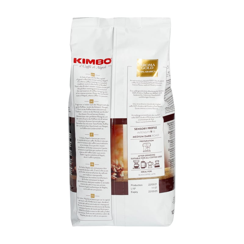 Kimbo Aroma Gold - Coffee Beans 1kg - Coffeedesk