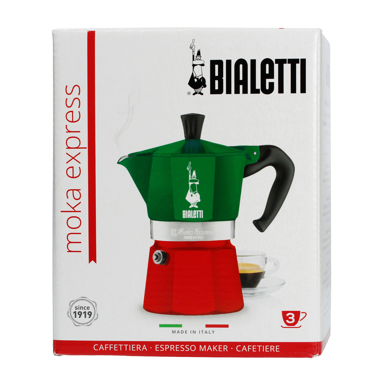 Bialetti Moka Express 3tz Italia